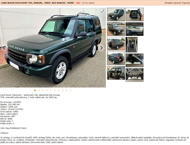Disco Td5 inzerát 157731552.jpg