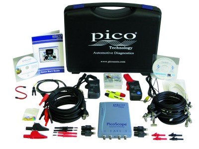 celá sestava s osciloskopem